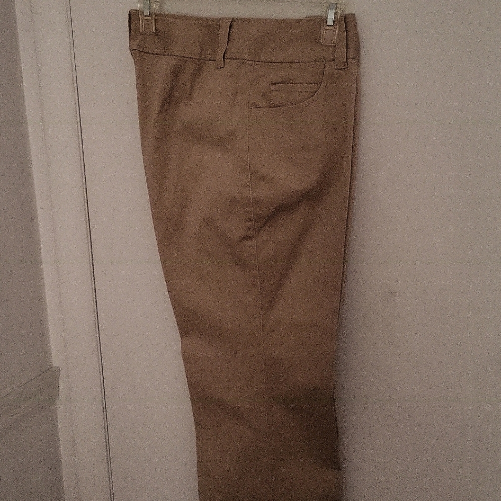 Talbots Slacks Pants. Stretch. P10. Med.Tan/Dark Khaki. Cotton/Spandex. …